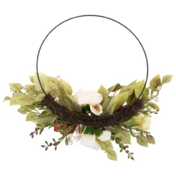 Autumn Harvest Artificial Floral Half Wreath With Fall Foliage, 21-Inch 7 Autumn Harvest Artificial Floral Half Wreath With Fall Foliage, 21-Inch -Noel Twinkle Shop northlight sm94122 3 71756.1667533382