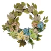 Green And Blue Floral And Gourds Thanksgiving Artificial Wreath, 22-Inch -Noel Twinkle Shop northlight sm94132 1 90400.1667530874