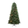 6.5' Pre-Lit Medium Frosted Dunton Spruce Artificial Christmas Tree - Multi-Color Lights 2 6.5' Pre-Lit Medium Frosted Dunton Spruce Artificial Christmas Tree - Multi-Color Lights -Noel Twinkle Shop northlight sp15001 1new 01910.1667573454