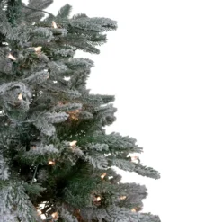 4.5' Pre-Lit Flocked Whistler Noble Fir Artificial Christmas Tree, Clear Lights 10 4.5' Pre-Lit Flocked Whistler Noble Fir Artificial Christmas Tree, Clear Lights -Noel Twinkle Shop northlight sp15024 1 14653.1684883545