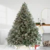 9' Pre-Lit Green Flocked Jasper Balsam Fir Artificial Christmas Tree - Clear Lights 1 9' Pre-Lit Green Flocked Jasper Balsam Fir Artificial Christmas Tree - Clear Lights -Noel Twinkle Shop northlight sp15029 1 50227.1683050411
