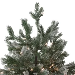 9' Pre-Lit Green Flocked Jasper Balsam Fir Artificial Christmas Tree - Clear Lights 11 9' Pre-Lit Green Flocked Jasper Balsam Fir Artificial Christmas Tree - Clear Lights -Noel Twinkle Shop northlight sp15029 2 58283.1683050411