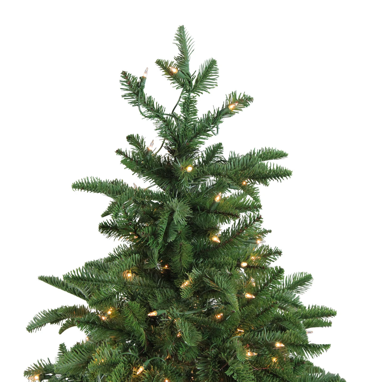 4.5' Pre-Lit Potted Sierra Norway Spruce Slim Artificial Christmas Tree, Clear Lights 4 4.5' Pre-Lit Potted Sierra Norway Spruce Slim Artificial Christmas Tree, Clear Lights - Image 2