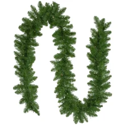 9' X 10" B/O Pre-Lit Artificial Whitmire Pine Christmas Garland - Clear LED Lights