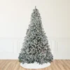 9' Pre-Lit Flocked Winema Pine Artificial Christmas Tree - Clear Lights -Noel Twinkle Shop northlight sp15065 44902.1668525185
