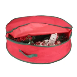 36” Red And Green Christmas Wreath Storage Bag 5 36” Red And Green Christmas Wreath Storage Bag -Noel Twinkle Shop northlight sv28511 17452.1667576825