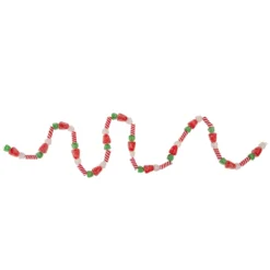 4' Faux Gum Drop Candy And Peppermint Swirls Christmas Garland - Unlit -Noel Twinkle Shop northlight tr92577 updated2022 27466.1667530264