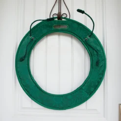 30" Oversized Green Snowflake Christmas Wreath Deluxe Door Saver With Ties -Noel Twinkle Shop northlight v 11101 6updated 07226.1667616739