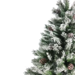 7' Flocked Angel Pine Artificial Christmas Tree - Unlit -Noel Twinkle Shop northlight v03979 2 24347.1677517509