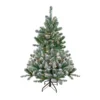 4.5' Pre-Lit Full Flocked Natural Emerald Artificial Christmas Tree - Warm Clear Lights 1 4.5' Pre-Lit Full Flocked Natural Emerald Artificial Christmas Tree - Warm Clear Lights -Noel Twinkle Shop northlight v04016 20109.1667578383