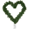 Artificial Pine Heart Shaped Wreath With Ground Stakes, 25-Inch, Unlit -Noel Twinkle Shop northlight v04251 1 57758.1668190443