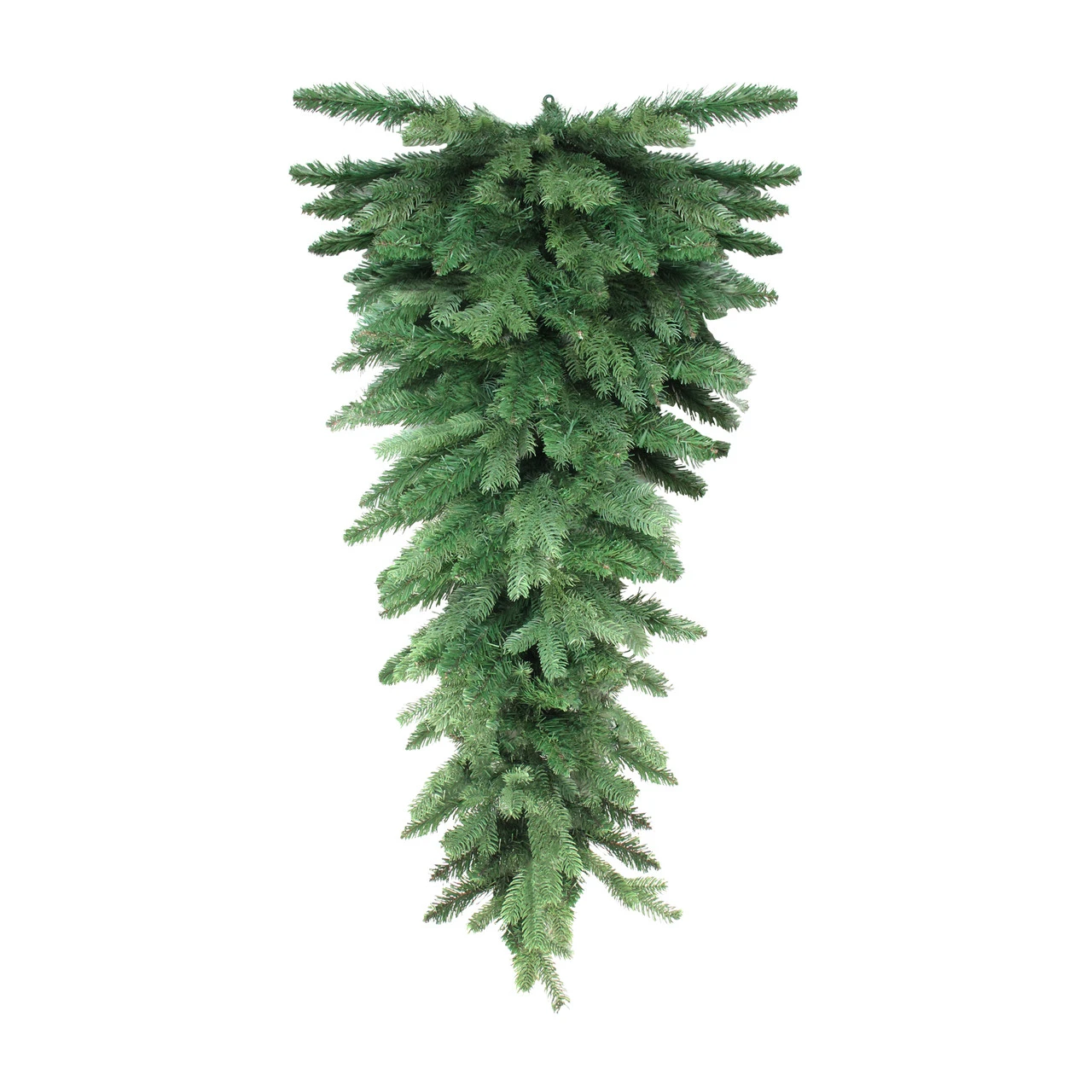 4' Greenery Hanging Christmas Teardrop Swag - Unlit 3 4' Greenery Hanging Christmas Teardrop Swag - Unlit
