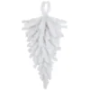 30" Snow White Pine Artificial Teardrop Christmas Swag, Unlit