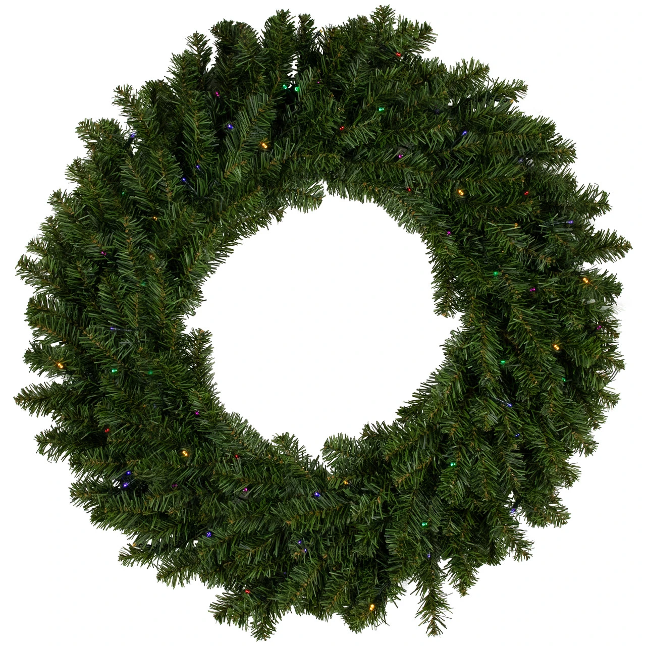 Pre-LitLED Canadian Pine Artificial Christmas Wreath, 30-Inch, Multicolor Lights 3 Pre-LitLED Canadian Pine Artificial Christmas Wreath, 30-Inch, Multicolor Lights