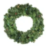 24" Pre-Lit Canadian Pine Artificial Christmas Wreath - Multi Lights -Noel Twinkle Shop northlight v15835 1 new 48885.1667573478