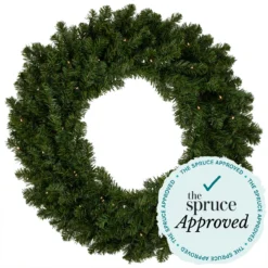 Pre-Lit Commercial Canadian Pine Artificial Christmas Wreath - 5-ft, Multi Lights 7 Pre-Lit Commercial Canadian Pine Artificial Christmas Wreath - 5-ft, Multi Lights -Noel Twinkle Shop northlight v15850 3 31777.1667573508