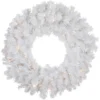 Pre-Lit Snow White Artificial Christmas Wreath, 24-Inch, Clear Lights -Noel Twinkle Shop northlight v15860 15704.1682447040
