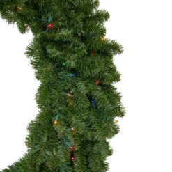 Pre-Lit Canadian Pine Artificial Christmas Wreath, 48-Inch, Multicolor Lights -Noel Twinkle Shop northlight v15910 2 49899.1668190462
