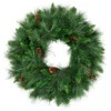 24" White Valley Pine With Pine Cones Artificial Christmas Wreath - Unlit -Noel Twinkle Shop northlight v15932 85682.1667534174