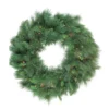 Pre-lit White Valley Pine Artificial Christmas Wreath,48-inch, Clear Lights -Noel Twinkle Shop northlight v15936 49703.1683224785