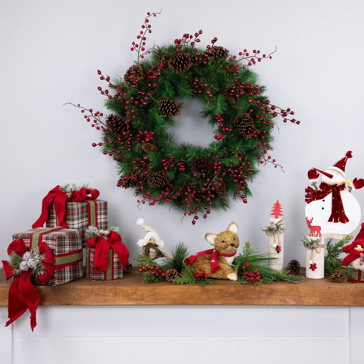 Royal Oregon Pine Artificial Christmas Wreath - 24-Inch, Unlit 4 Royal Oregon Pine Artificial Christmas Wreath - 24-Inch, Unlit - Image 2