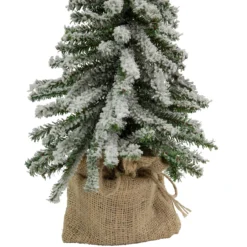 15" Potted Flocked Downswept Mini Village Pine Medium Artificial Christmas Tree, Unlit 11 15" Potted Flocked Downswept Mini Village Pine Medium Artificial Christmas Tree, Unlit -Noel Twinkle Shop northlight v15952 2 updated2022 25223.1667489354