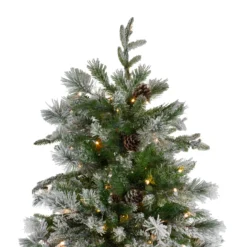 6.5' Pre-Lit LED Full Mixed Rosemary Emerald Angel Pine Artificial Christmas Tree - Clear Lights -Noel Twinkle Shop northlight v27363 3 85854.1667573609
