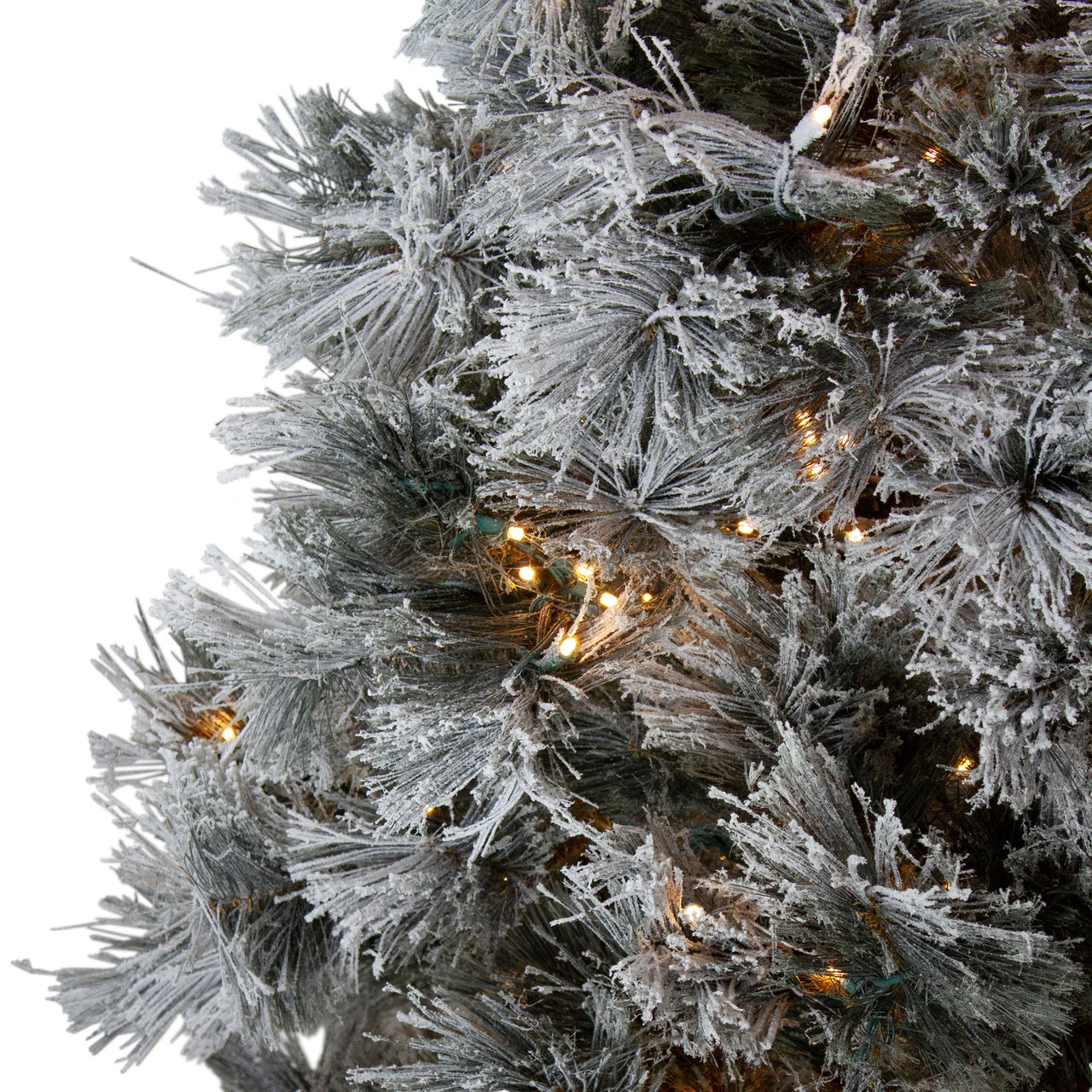 7.5' Pre-Lit Full Black Spruce Artificial Christmas Tree - Clear LED Lights 5 7.5' Pre-Lit Full Black Spruce Artificial Christmas Tree - Clear LED Lights - Image 3
