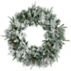 Flocked Rosemary Emerald Angel Pine Artificial Christmas Wreath - 30-Inch, Unlit 2 Flocked Rosemary Emerald Angel Pine Artificial Christmas Wreath - 30-Inch, Unlit -Noel Twinkle Shop northlight v27388 70976.1667573585