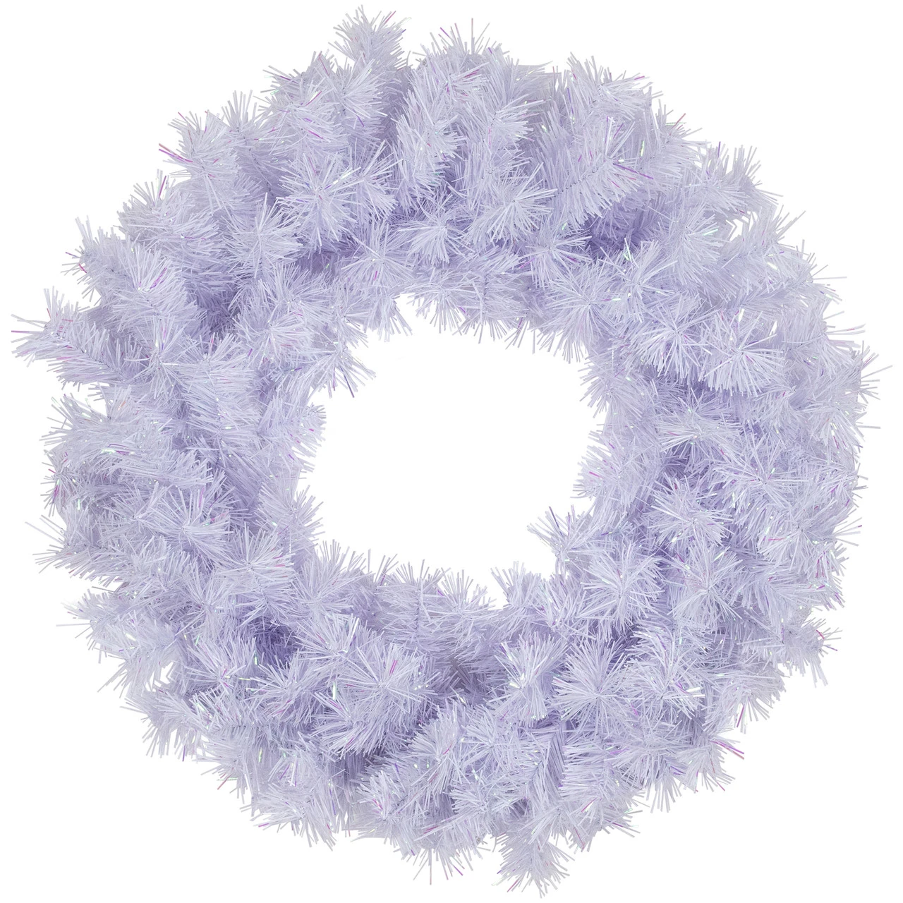 Icy White Iridescent Spruce Artificial Christmas Wreath - 18-Inch, Unlit 3 Icy White Iridescent Spruce Artificial Christmas Wreath - 18-Inch, Unlit