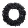 36" Black Colorado Spruce Artificial Halloween Wreath - Unlit -Noel Twinkle Shop northlight v87068 59842.1669140531