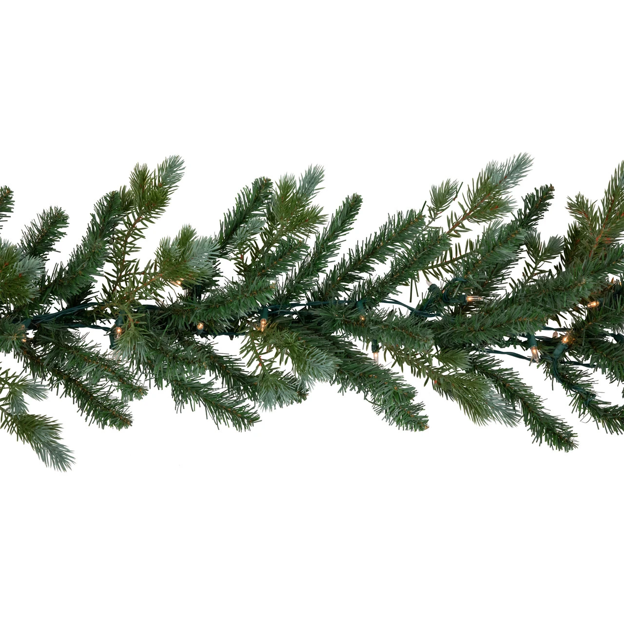 9' X 14" Pre-Lit Blue Spruce Artificial Christmas Garland, Clear Lights 4 9' X 14" Pre-Lit Blue Spruce Artificial Christmas Garland, Clear Lights - Image 2