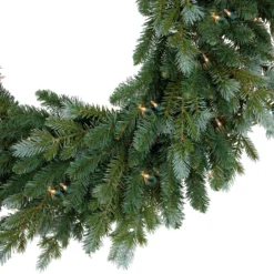 Pre-Lit Blue Spruce Artificial Christmas Wreath, 24-Inch, Clear Lights -Noel Twinkle Shop northlight v94161 2 56962.1673025364