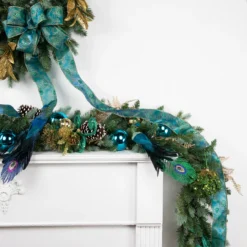 9' X 14" Blue Spruce Artificial Christmas Garland, Unlit -Noel Twinkle Shop northlight v94164 styled 4 57932.1681481524