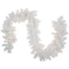 9' X 14" Pre-Lit White Alaskan Pine Artificial Christmas Garland, Warm White LED Lights 2 9' X 14" Pre-Lit White Alaskan Pine Artificial Christmas Garland, Warm White LED Lights -Noel Twinkle Shop northlight v94180 01 84925.1684869189