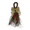 24" Iced Berries And Burlap Artificial Christmas Twig Teardrop Swag -Noel Twinkle Shop northlight vm02184 68432.1667658056