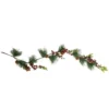 4.5' X 5.5" Green And Red Snow Dusted Artificial Christmas Garland - Unlit -Noel Twinkle Shop northlight vm02185 updated2022 90830.1667530567