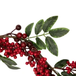 5' X 3.25" Red Berries With Leaves Artificial Christmas Garland, Unlit -Noel Twinkle Shop northlight vm02194 2update 42144.1667530660