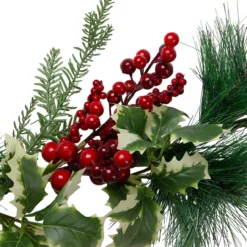 5' X 5" Holly And Pine Springs Artificial Christmas Garland - Unlit -Noel Twinkle Shop northlight vm02196 1 07747.1667573700