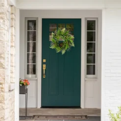 Green And Brown Foliage Artificial Spring Wreath With Nest - 24-Inch, Unlit 7 Green And Brown Foliage Artificial Spring Wreath With Nest - 24-Inch, Unlit -Noel Twinkle Shop northlight vm18638 3 53750.1667536468