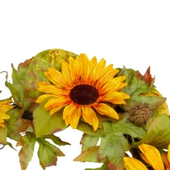 Yellow Sunflower And Pine Cone Artificial Fall Harvest Wreath - 24 Inch, Unlit 9 Yellow Sunflower And Pine Cone Artificial Fall Harvest Wreath - 24 Inch, Unlit -Noel Twinkle Shop northlight vm26530 4 27210.1667533443