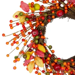 Berries And Apples Foliage Twig Artificial Thanksgiving Wreath - 18-Inch, Unlit 8 Berries And Apples Foliage Twig Artificial Thanksgiving Wreath - 18-Inch, Unlit -Noel Twinkle Shop northlight vm26538 1 17121.1667529975