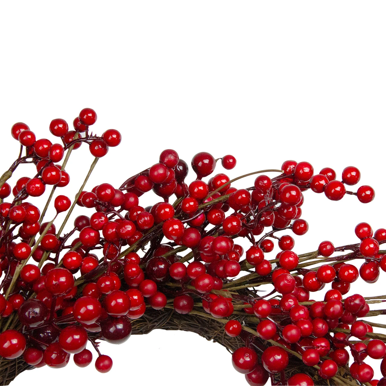 Red Berry Artificial Christmas Twig Wreath - 20-Inch, Unlit 6 Red Berry Artificial Christmas Twig Wreath - 20-Inch, Unlit - Image 4