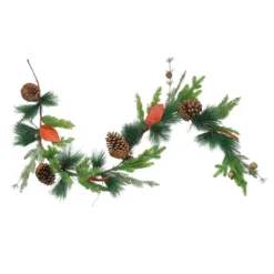 5' X 5" Green And Brown Pine Cones Artificial Christmas Garland - Unlit