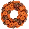 Pumpkin Artificial Fall Harvest Wreath, 15 Inch Unlit 2 Pumpkin Artificial Fall Harvest Wreath, 15 Inch Unlit -Noel Twinkle Shop northlight vm37845 01 23912.1684450107
