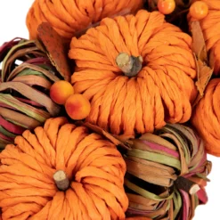 Pumpkin Artificial Fall Harvest Wreath, 15 Inch Unlit 10 Pumpkin Artificial Fall Harvest Wreath, 15 Inch Unlit -Noel Twinkle Shop northlight vm37845 3 20941.1684450109