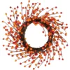 Orange Berries And Twig Artificial Fall Harvest Wreath 14- Inch, Unlit -Noel Twinkle Shop northlight vm37851 01 62077.1684449116