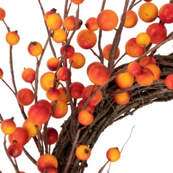 Orange Berries And Twig Artificial Fall Harvest Wreath 14- Inch, Unlit 13 Orange Berries And Twig Artificial Fall Harvest Wreath 14- Inch, Unlit -Noel Twinkle Shop northlight vm37851 4 16054.1684449118