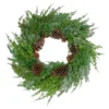 Frosted Cedar And Pine Cone Artificial Christmas Wreath, 26-Inch, Unlit -Noel Twinkle Shop northlight vm89239 updatednew 77732.1685659477