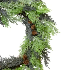 Berry, Cedar And Pine Cone Artificial Christmas Wreath - 24-Inch, Unlit -Noel Twinkle Shop northlight vm89280 1 06766.1667576859